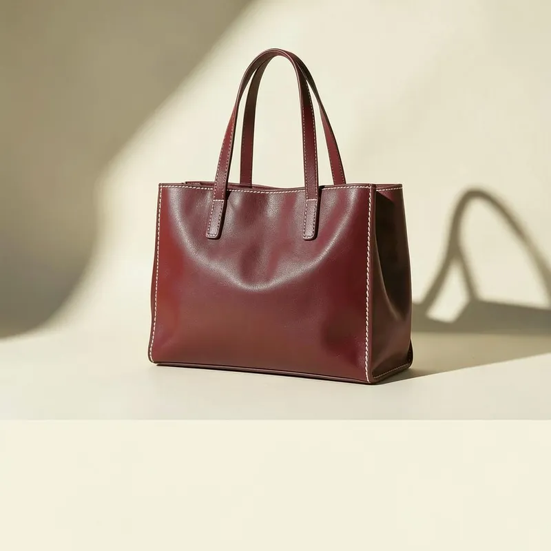 Example ad for Atelier Nine: Structure in oxblood and cream