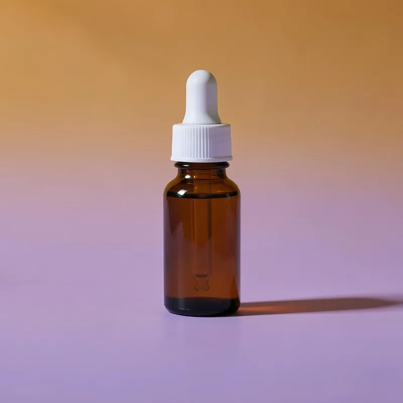 Example ad for Lumen Skin: A small amber serum, simply made