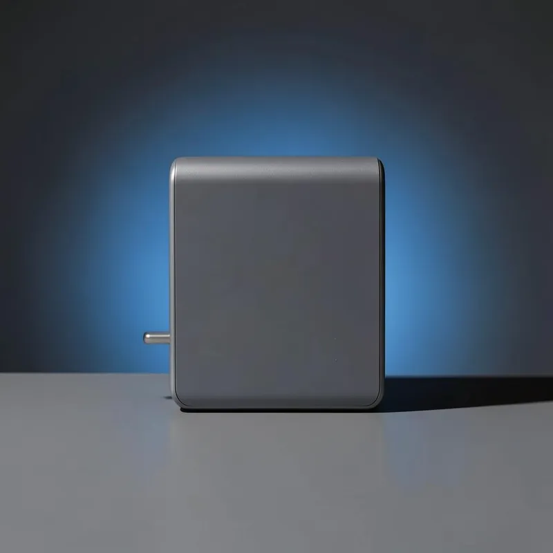 Example ad for Volt Charge: Compact power, clean design